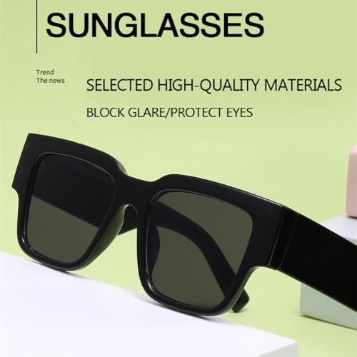 Lunettes de soleil carrées rétro mode nuances pour femmes hommes - 2