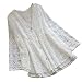 TUDUZ Blusas Mujer Manga Corta Verano de Botón de Encaje con Cuello...