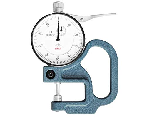 Dial Thickness Gauge, Flat Anvi, Rango: 0-10mm, Profundidad de garganta: 30mm, Resolución: 0.01mm miniatura 1