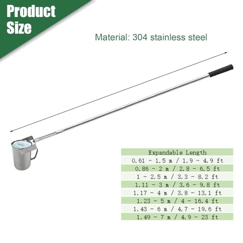 Échantillonneur d'eau télescopique pivotant en acier inoxydable 500 ML - 6