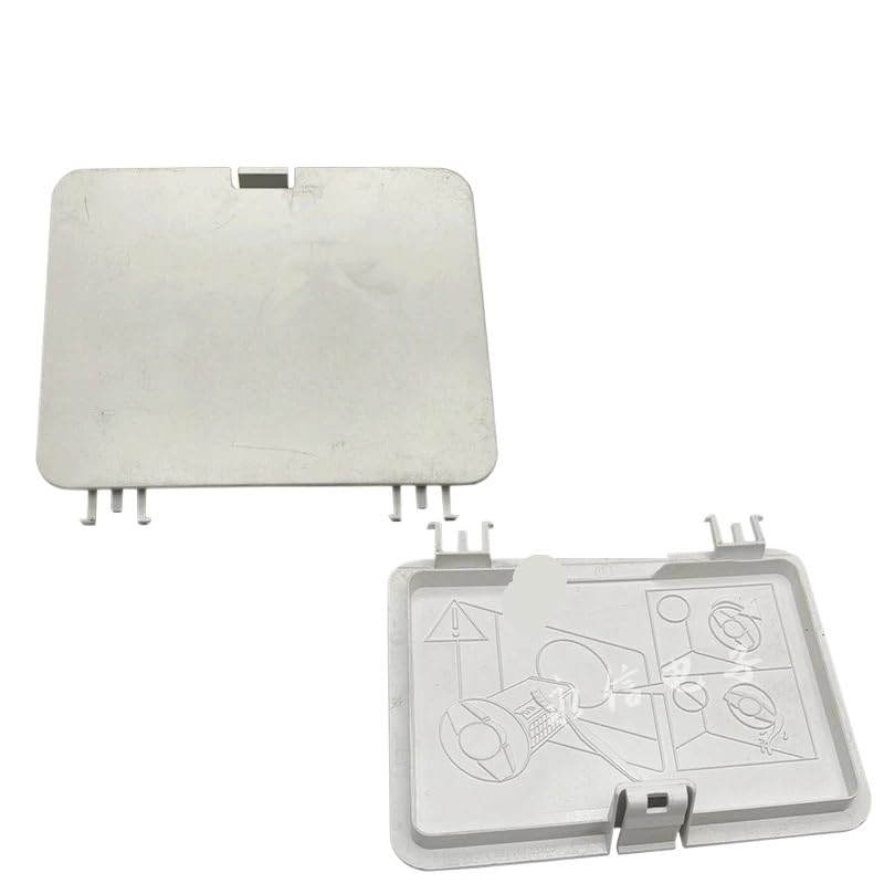 Compatible con placa de cubierta de salida de drenaje for lavadora de carga frontal Samsung, gris plateado y blanco(Light Grey)