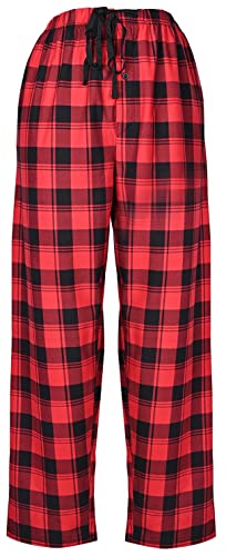 Men's Cozy Plaid Pants - Soft Flannel Pajama Bottom