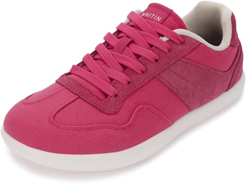 Image of WHITIN Womens Wide Feather Sneakers | Canvas Casual Shoes | Zero Drop Sole