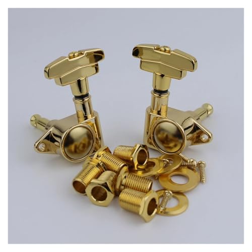 Gold Guitar Tuners 3R+3L Art Deco Rotomatic miniatura 4