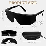 Zorplex Okulary ochronne IPL 190-2000nm, Laserowe Okulary Bezpieczeństwa z Filtrem UV i Podczerwieni, Okulary Ochronne do Depilacji Laserowej, Terapii Światłem Czerwonym i Zabiegów Kosmetycznych