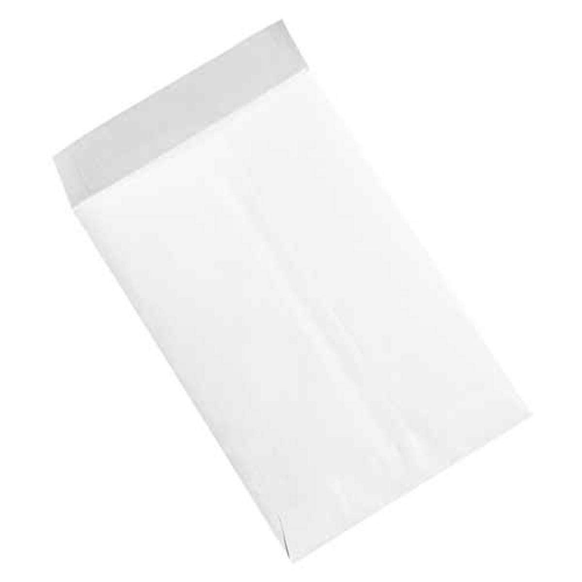 Aviditi Quality Park SLF0912WH Ship-Lite Reinforced Paper Flat Envelope, 12" Length x 9" Width, White (Case of 100)