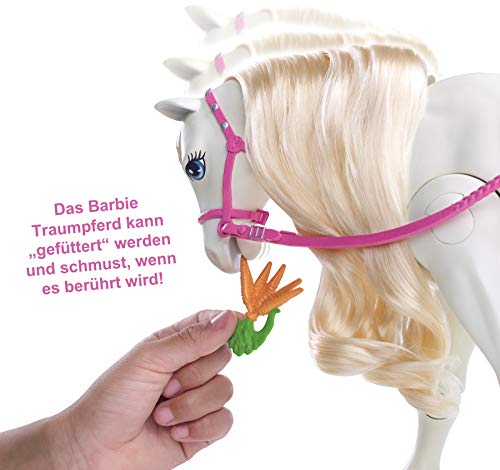 Barbie FRV36 - Traumpferd und Puppe, laufendes und tanzendes Pferd mit Berührungs- und Geräuschsensoren, Mädchen… – Bild 6