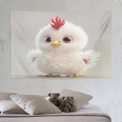 Tapisserie poulet mignon pour habiller facilement un grand mur vide