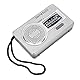 AM FM Radio, Tragbares Handradio mit Eingebautem Lautsprecher, Batteriebetriebenes Taschen-Transistorradio, Notfallradio, um Nachrichten in Echtzeit zu Erhalten, für Reisen zu Hause Im Freien