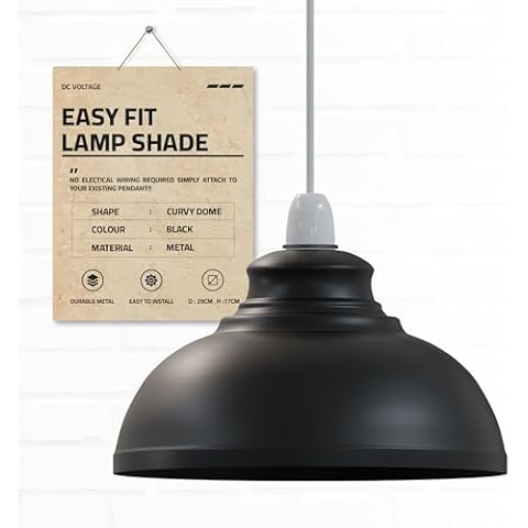 DC Voltage Retro Curvy Dome Lamp Shade Cover