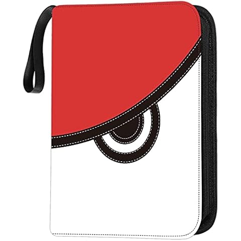 400 Pockets Trading Card Sleeves Binder Compatible with Pokemon Cards, Zipper Binder Card Holder Fit for Pokemon Card Baseball Card Binder with Sleeves Cover
