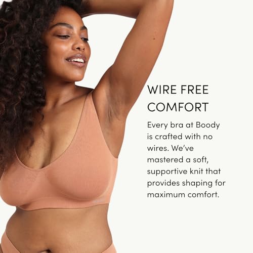 Image of Boody -Seamfree Crop Bra -Seamless Bralette -No Padding, Clips, Fastenings, Wires -Bamboo Viscose -Low-Medium Support Pull-On