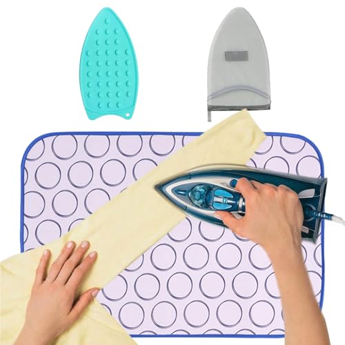 Alfombrilla para planchar de mesa | Tabla de planchar portátil para coser | Accesorios de costura manta portátil para lavado secado ropa