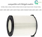 VF4000 Filtre de remplacement pour RIDGID Vacs humides Vac secs 5 Gallons et plus grands Vacuum Nettoyant, remplacement Vf4000 Filtre (2 Boîte)