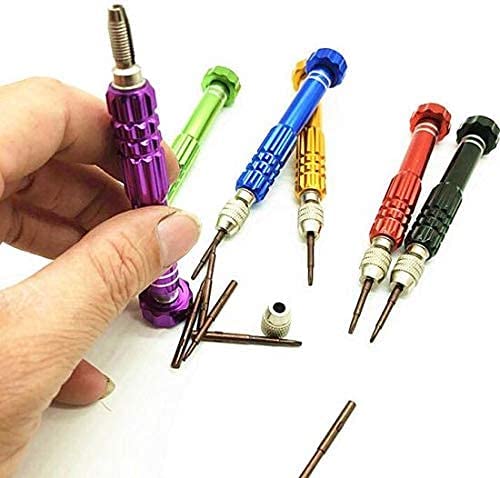 Open Small Devises With 5 in 1 Tool Screwdriver Set For Mobiles Repairing, Tablets, Smartphones, Watches, Toys, Glasses & Other All Small Electronic Devices (Color May Vary) 1