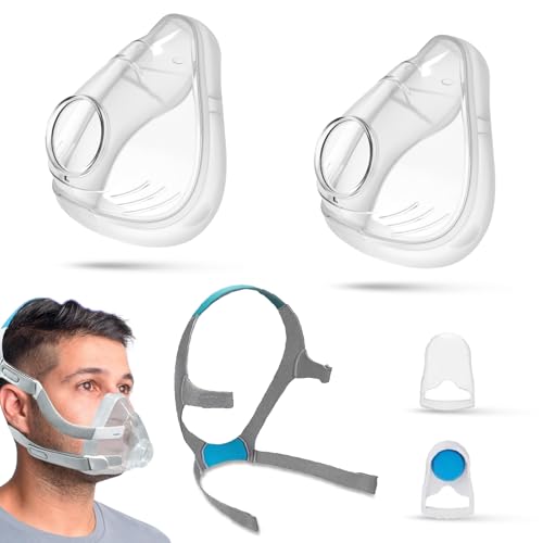Image of Replacement Cushions by ZURNMED CPAP Supplies for Resmed airfit F20, Resmed Airtouch F20 & CPAP Mask Cushions, Large, Soft Silicone, Secure Seal, Gentle on Skin, Snug Fit, Latex-Free