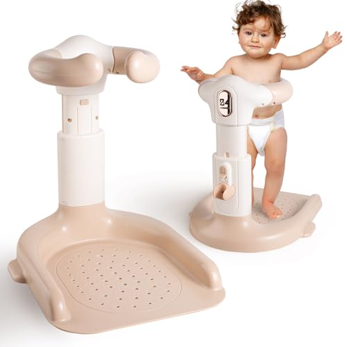 Image of Baby Shower Stand 2025 Upgraded, Ergonomic Baby Standing Bath Support, Freely Adjustable Toddler Shower Stand, Anti-Slip Baby Bath Stand Toddler Bathtub for Shower, Ideal Gifts for Infants