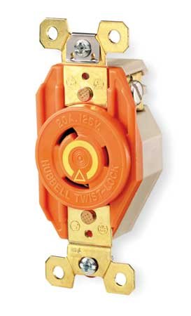 30A Isolated Ground Locking Receptacle 2P 3W 125VAC