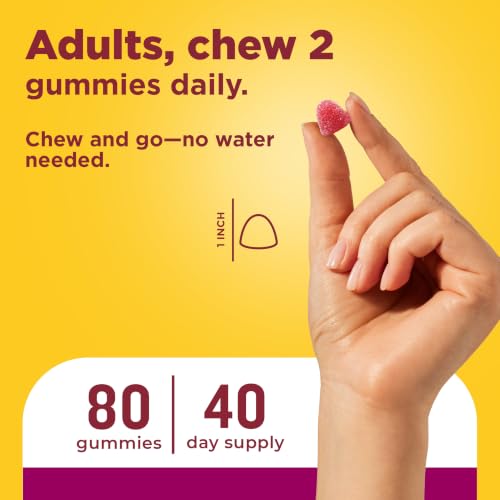 Nature Made Womens Gummy Multivitamins with Omega-3, 80 Gummies | Multivitamin for Women for Daily Nutritional Support, Strawberry, Lemon & Orange Flavors, 40 Day Supply - image 6