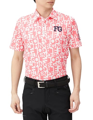 FILA GOLF タイポグラフィ柄 半袖ポロシャツ メンズ 744604