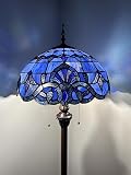 enjoy decor lamps Tiffany Floor Lamp Blue Baroque Style Lavender Vintage for Living Room Dining Room