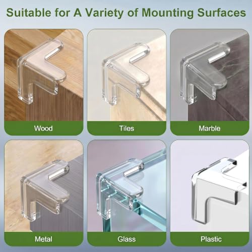 Image of 36 Pack Corner Protector Baby, Clear Table Corner Protectors Baby Proof Corners and Edges Furniture Covers & Edge Safety Bumpers Guards for Baby Proofing, Sharp Edges