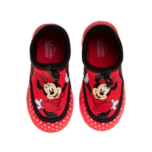 Disney Minnie Mouse Water Shoes - Pool Aqua Socks for Kids- Sandals Princess Bungee Waterproof Beach Slides Sport…