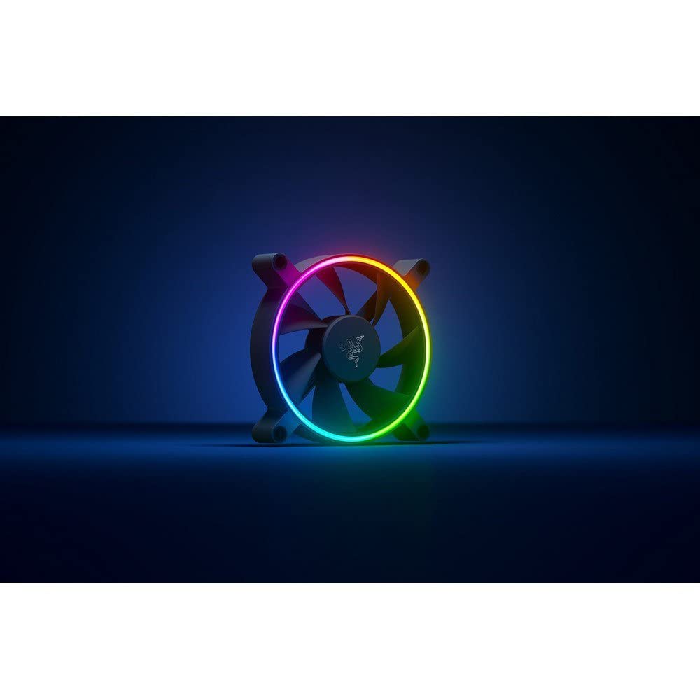 Razer Kunai Chroma Hydraulic RGB LED PWM Performance Fan (140mm) - Ventilador hidráulico aRGB PC (conecten hasta 8 Ventiladores, Soporte para Controladores de Ventilador PWN) 1 Ventiladore