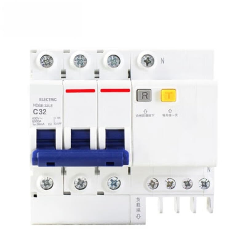 Disyuntor de fugas HDBE-32LE 3/4 20A para protección de circuitos eléctricos domésticos