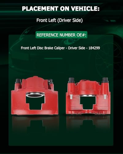 Image of SCITOO Front Right /Front Left Disc Brake Caliper 184299 Fit For Cadillac 1990-1993 1997-2000 For Chevrolet 1988-2002 For Dodge 1994-1999 For GMC 1988-2002(Only 1 Brake Caliper)