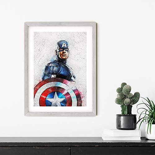Captain America Abstract Movie Poster, The Avengers Graffiti Winter Soldier Art Print, 100% Cotton Giclee Quality, Superhero Wall Decor steampunk buy now online Captain America Abstract Movie Poster, The Avengers Graffiti Winter Soldier Art Print, 100% Cotton Giclee Quality, Superhero Wall Decor steampunk buy now online