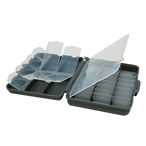Image of Plano Compact Side by Side Tackle Box,Gray /Clear