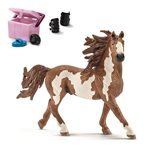 Preisvergleich Produktbild Horseclub Schleich 13794 Pinto Hengst + 42114 Pferdepflege