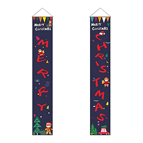pendurar na porta natal - banner natal, placa varanda Natal boas-vindas, banner porta para decoração