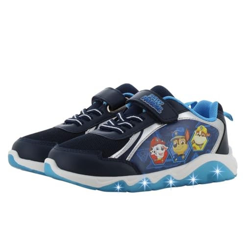 Leomil Paw Patrol Blinkschuhe Schuhe Jungen 25, Ideal for Schule und Freizeit, Blau