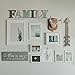 Wood Family Signs Wall Decor, Decorative Wooden Blocks Rustic Letters Cutout Farmhouse Home Decor, Multicolor, Bedroom Kitchen Living Room Table Centerpiece Words, Freestanding with Double Sided Tape