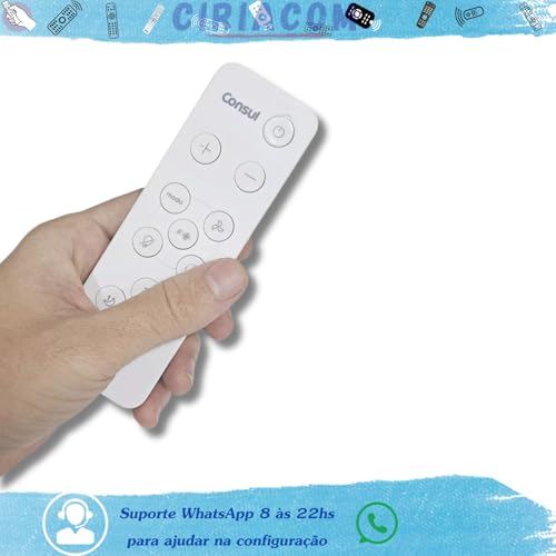Controle Remoto Ar Condicionado Sono Bom Compatível com Consul Substitui o Original com funções, ser