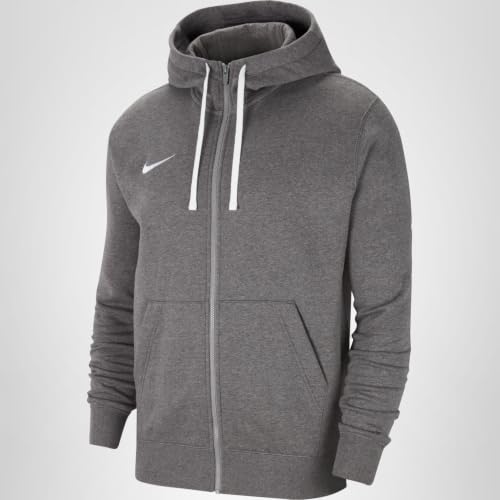Nike Herren M Nk Flc Park20 Fz Hoodie Und Reißverschluss -Sweatshirt, Charcoal Heathr/White/White, L EU