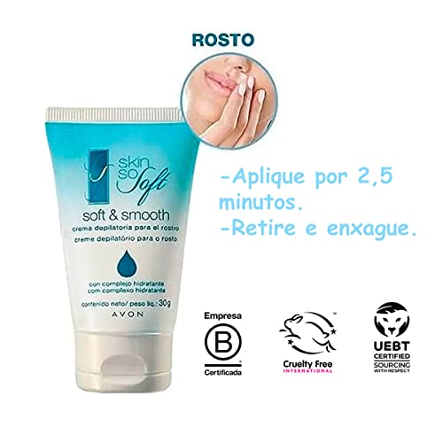 Avon Creme Depilatório Rosto Skin So Soft com Complexo Hidratante - 30g