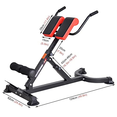 romeinse stoel Hyperextensie Oefening Romeinse Stoel met Dipstation, Krachttraining Verbrandt Vette Machine, Fitnessapparatuur voor Push-ups/geiten Staan - Image 7
