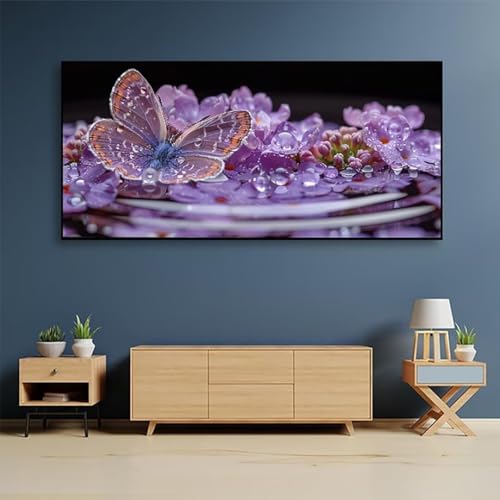 Diamond Painting Papillon 5D Grand Format 30x70cm Kit Broderie Diamant Dots - 4