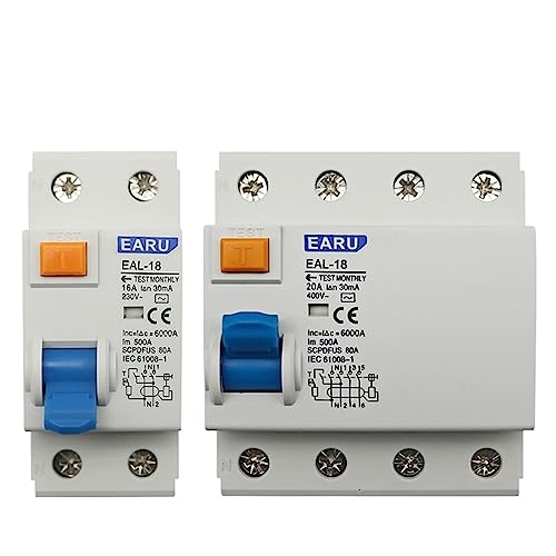 Disjoncteur différentiel 2P 63A 300mA pour éviter les pannes de courant et fuites