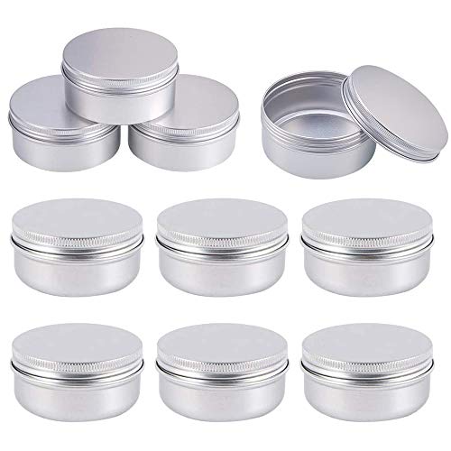 Ulikey Runde Form Schmuckkästchen, Tower Kosmetik Organizer, 4 Ebenen Drehbar Schmuckschatull, Schmuckaufbewahrung für Ringe Ohrringe Halskette,Geburtstag Mädchen Frauen Geschenk (Schwarz) 5 10 Stück 50 ML Aluminium Leer Döschen, Runde Leere Aluminiumkosmetikbehälter mit Schraubverschlussdeckel für Basteln, Kosmetik, Salbe, Creme, Kerze, Lippenbalsam, Reisespeicher