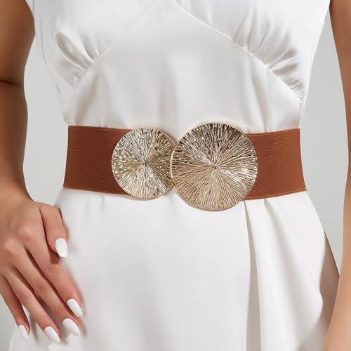 Womens Elastic Wide Waist Belt - Versatile Vintage-Inspired Cinch Belt Accessory for Any Outfit4