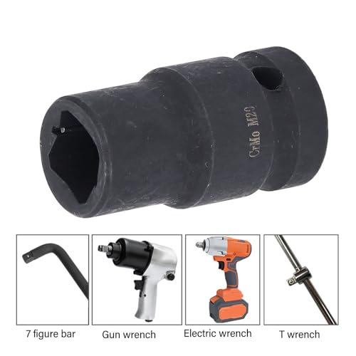 M20 1/2 Polegada Soquete Dos Bocados de Impacto da Movimentação, Soquete Quadrado Masculino Cônico d