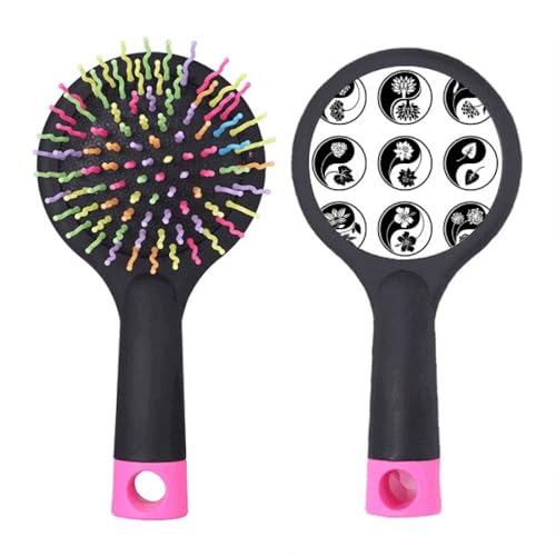 Brosse à cheveux design Yin-Yang Fleur : l'élégance d'une finition salon de coiffure