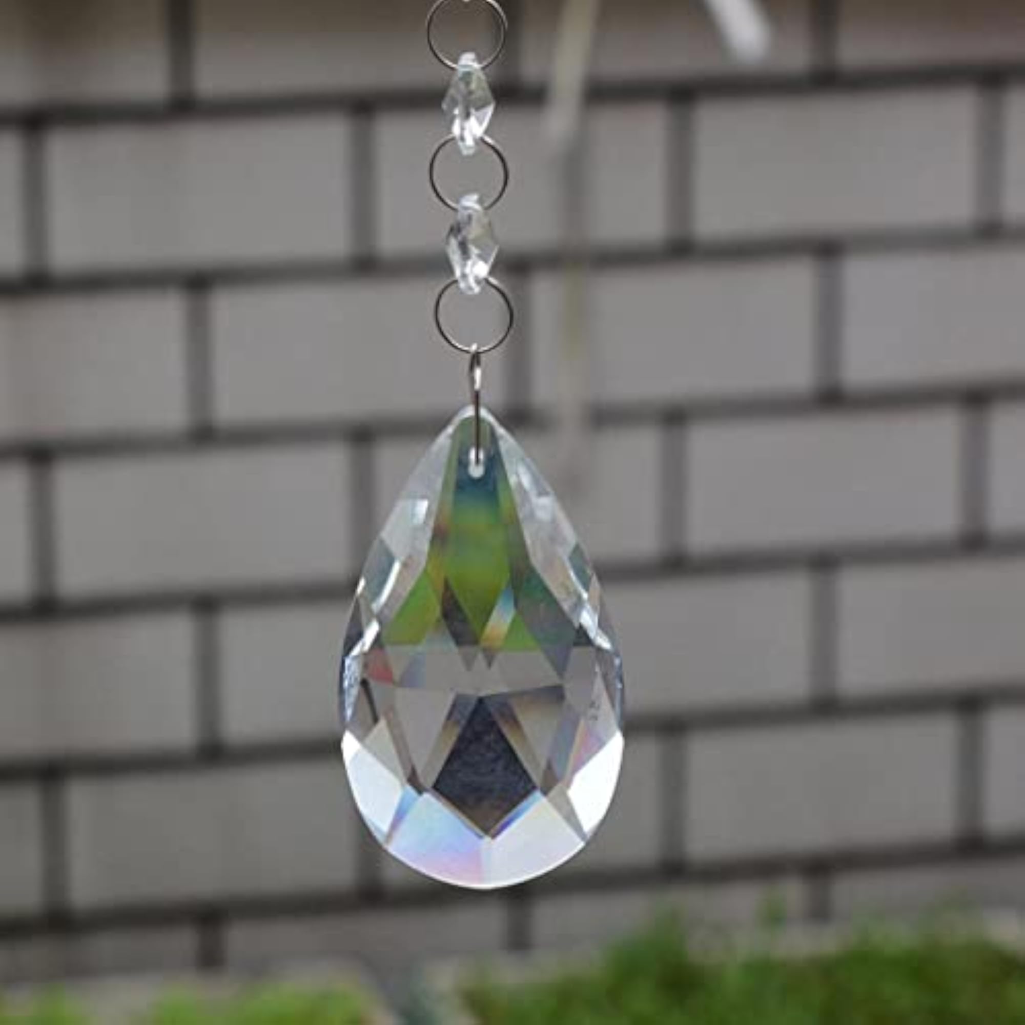 10pcs Crystal Glass Ball Chandelier Prisms Teardrop Pendants