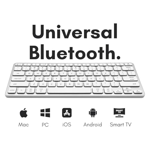 Macally Backlit Bluetooth Keyboard | Compatible With Apple MacBook Pro/Air, iMac, Mac Pro/Mini | Small Wireless for Mac