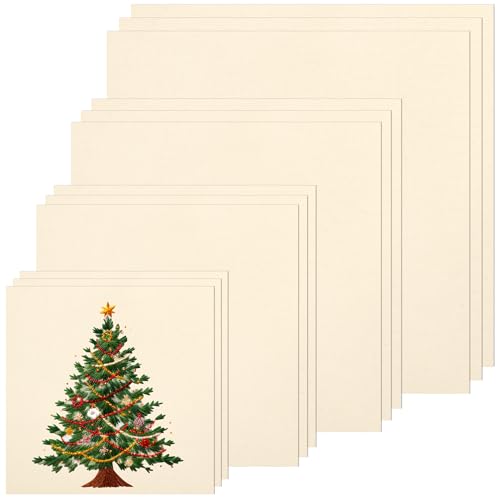 XEmbro 12 PCS Beige Embroidery Fabric for Embroidery Garment Craft,