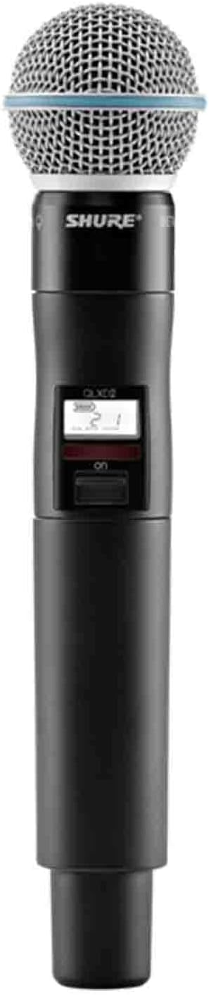 QLXD2/B58 Handheld Transmitter with BETA 58A Vocal Mic Capsule - for use with QLX-D Digital Wireless Microphone Systems, Receiver Sold Separately | G50 Band (QLXD2/B58=-G50)